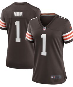 Number 1 Mom Cleveland Browns Nike Women's Game Jersey - Brown