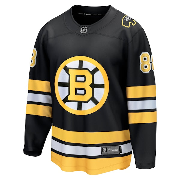 David Pastrnak Boston Bruins Home Breakaway Player Jersey - Black - Image 2
