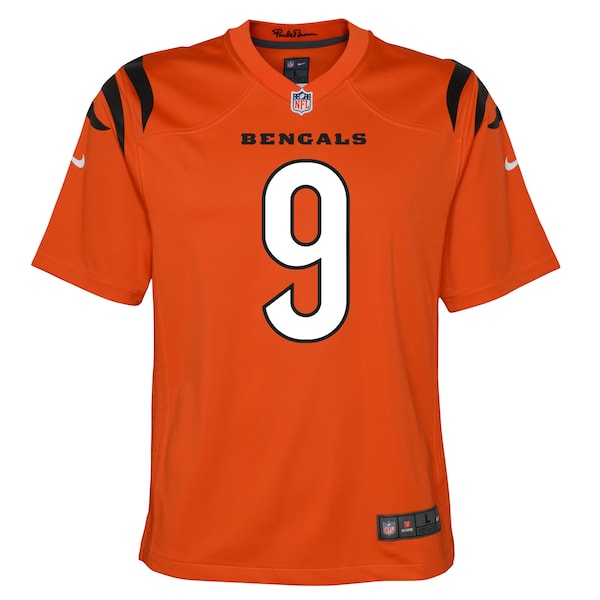 Joe Burrow Cincinnati Bengals Nike Youth Game Jersey - Orange - Image 2