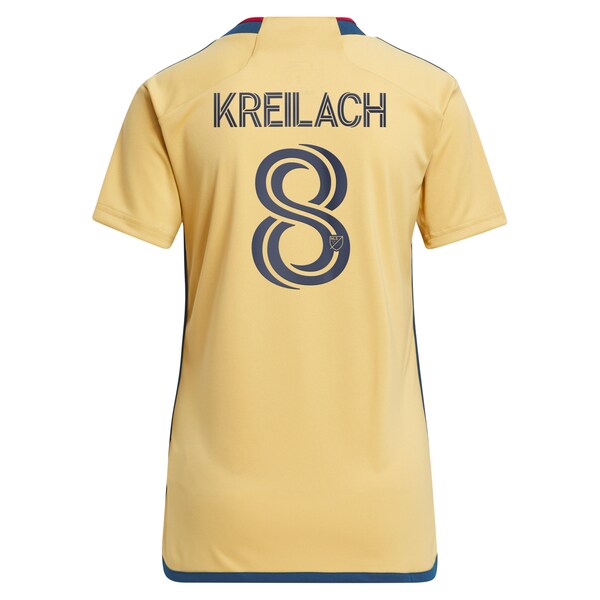 Damir Kreilach Real Salt Lake adidas Women's 2024 The Beehive State Kit Replica Player Jersey - Gold - Image 3