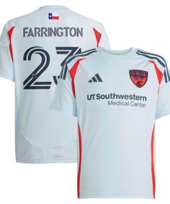 Logan Farrington FC Dallas adidas Youth 2025 The Inferno Kit Replica Player Jersey - Light Blue