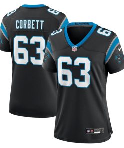 Austin Corbett Carolina Panthers Nike Women's Team Game Jersey - Black