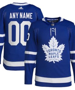 Toronto Maple Leafs adidas  Home  Primegreen Authentic Custom Jersey - Royal