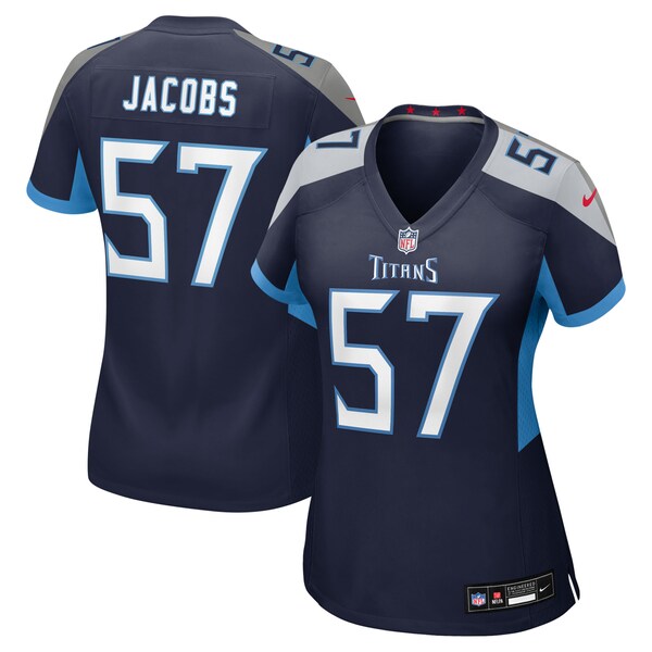 Curtis Jacobs Tennessee Titans Nike Women's Team Game Jersey - Navy - Image 2