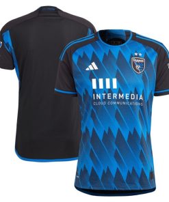 San Jose Earthquakes adidas 2024 Active Fault Jersey Authentic Jersey - Blue