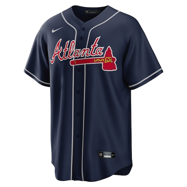 Matt Olson Atlanta Braves Nike Big & Tall Alternate Replica Player Jersey - Navy - Image 2