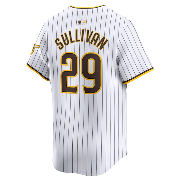 Brett Sullivan San Diego Padres Nike Home Limited Player Jersey - White - Image 3