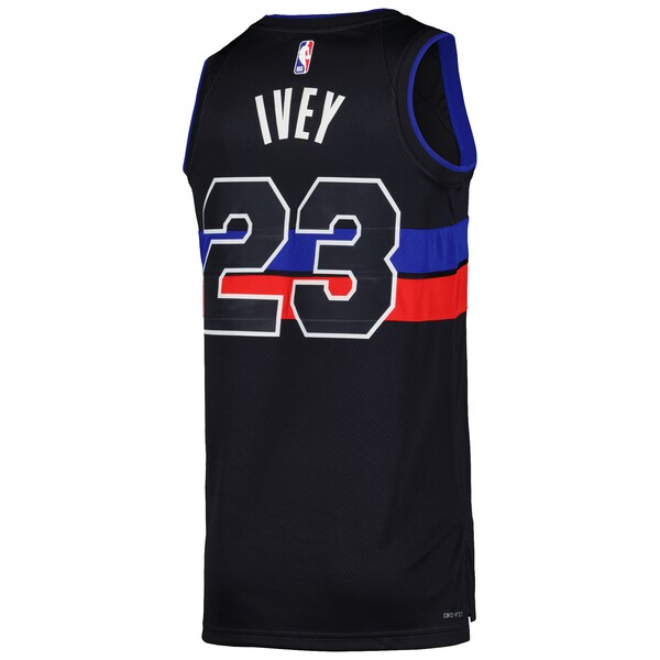 Jaden Ivey Detroit Pistons Jordan Brand Unisex Swingman Jersey - Statement Edition - Black - Image 3