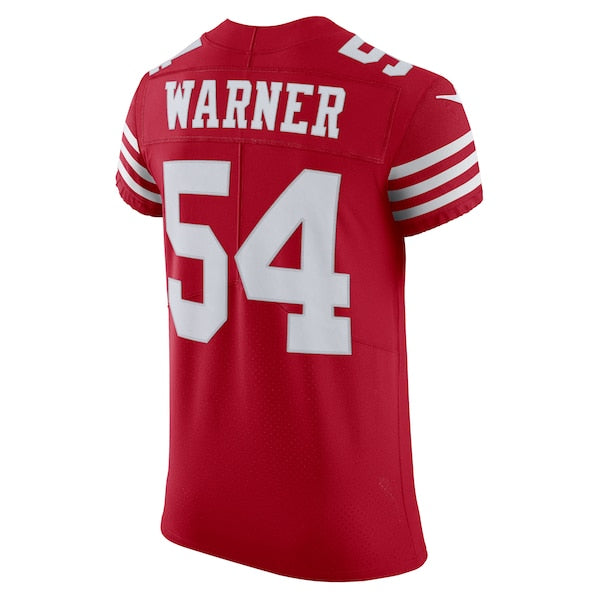 Fred Warner San Francisco 49ers Nike Vapor Elite Jersey - Scarlet/White - Image 4