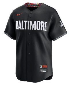 Alternative view of Adley Rutschman Baltimore Orioles Nike City Connect Limited Player Jersey - Black