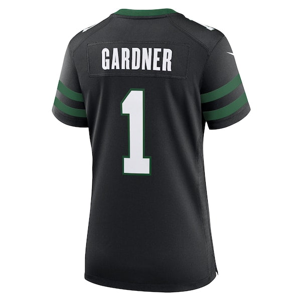 Ahmad Sauce Gardner New York Jets Nike Women's Alternate Game Jersey - Legacy Black/Green/White - Image 4