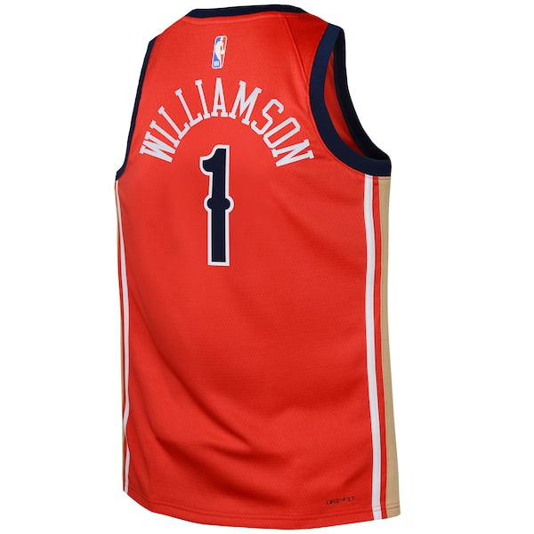 Zion Williamson New Orleans Pelicans Jordan Brand Swingman Jersey Statement - Red - Image 3