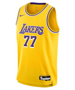 Alternative view of Luka Don?i? Los Angeles Lakers Nike Youth Swingman Jersey - Icon Edition - Gold