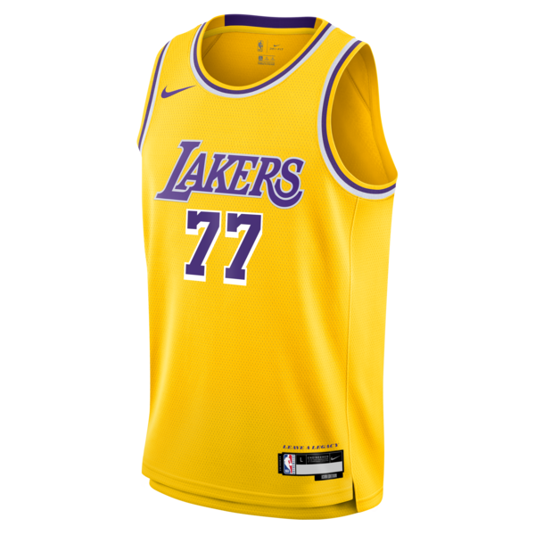 Luka Don?i? Los Angeles Lakers Nike Youth Swingman Jersey - Icon Edition - Gold - Image 2