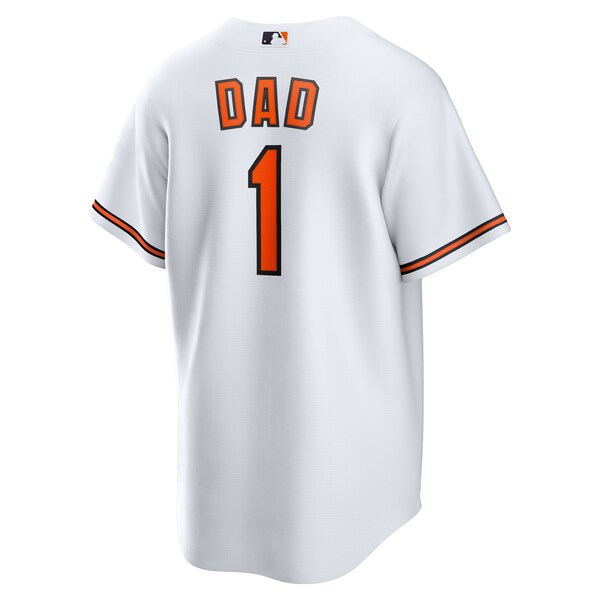 Baltimore Orioles Nike #1 Dad Home Replica Jersey - White - Image 3