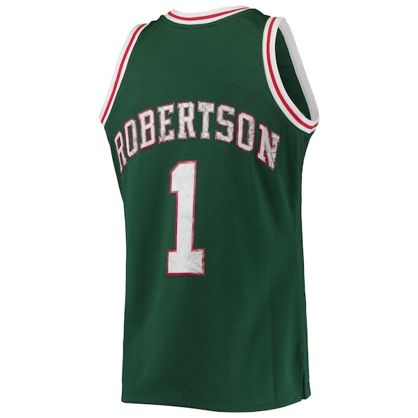 Oscar Robertson Milwaukee Bucks 1996/97 Hardwood Classics NBA 75th Anniversary Diamond Swingman Jersey - Green - Image 3