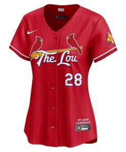 Alternative view of Nolan Arenado St. Louis Cardinals Nike Women's 2024 City Connect Limited Player Jersey - Red