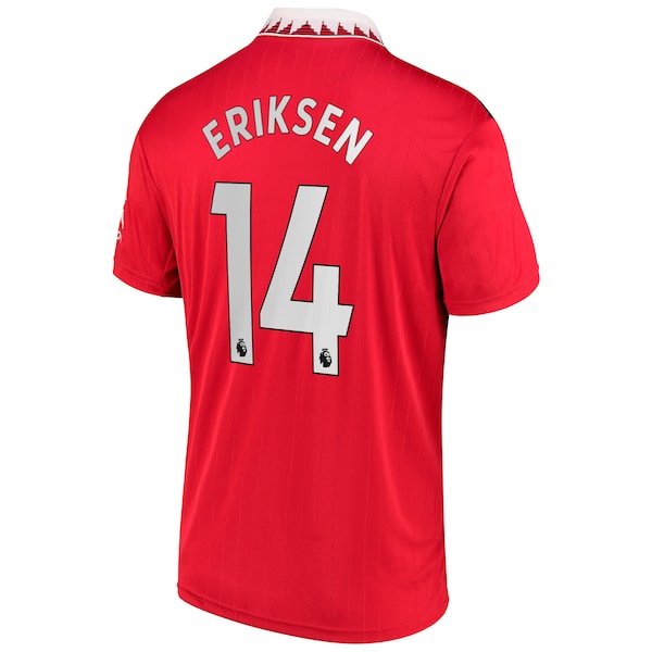 Christian Eriksen Manchester United adidas 2022/23 Home Replica Player Jersey - Red - Image 3