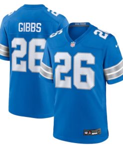 Jahmyr Gibbs Detroit Lions Nike Game Jersey - Blue