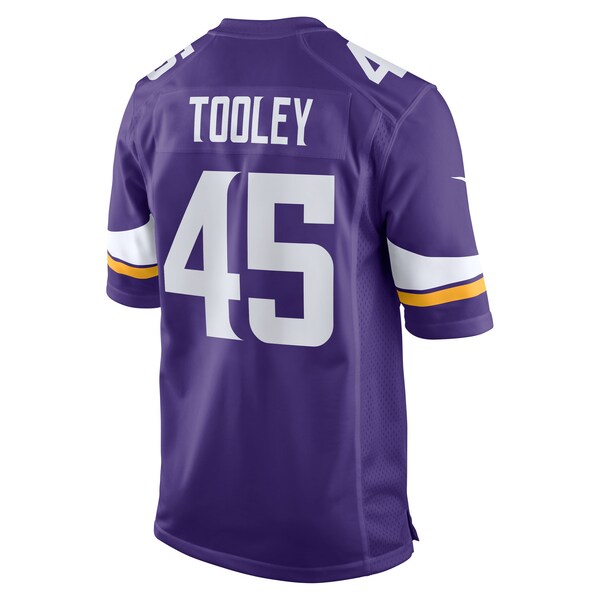 Max Tooley Minnesota Vikings Nike Team Game Jersey - Purple - Image 3