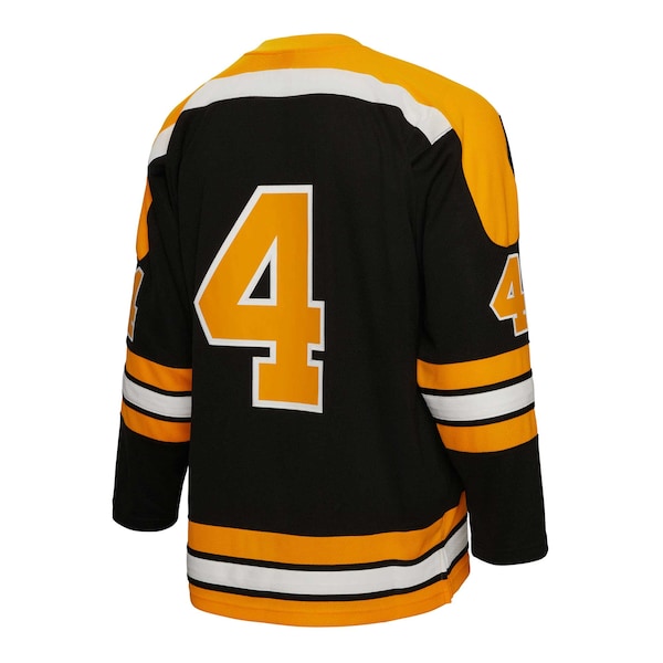 Bobby Orr Boston Bruins 1971/72 Blue Line Player Jersey - Black - Image 4