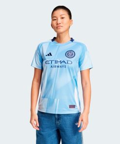 New York City FC adidas Women's 2025 The Excelsior Kit Replica Jersey - Light Blue