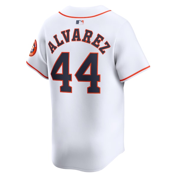 Yordan Alvarez Houston Astros Nike Home Limited Player Jersey - White/Gray - Image 4