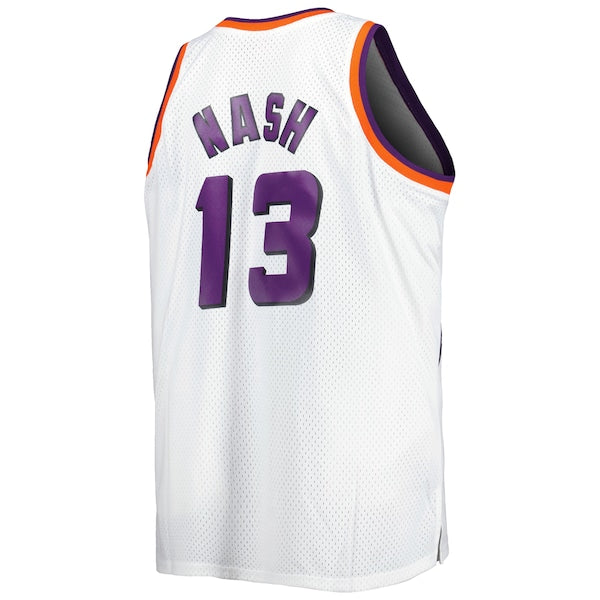 Steve Nash Phoenix Suns Big & Tall Hardwood Classics 1996/97 Swingman Jersey - White/Black - Image 4