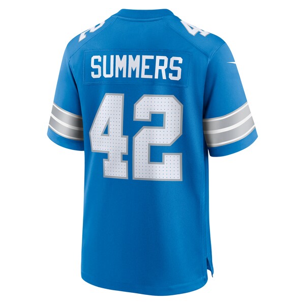 Ty Summers Detroit Lions Nike Team Game Jersey - Blue - Image 2