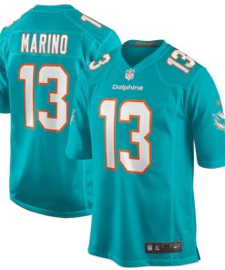 Dan Marino Miami Dolphins Nike Game Retired Player Jersey - Aqua/White