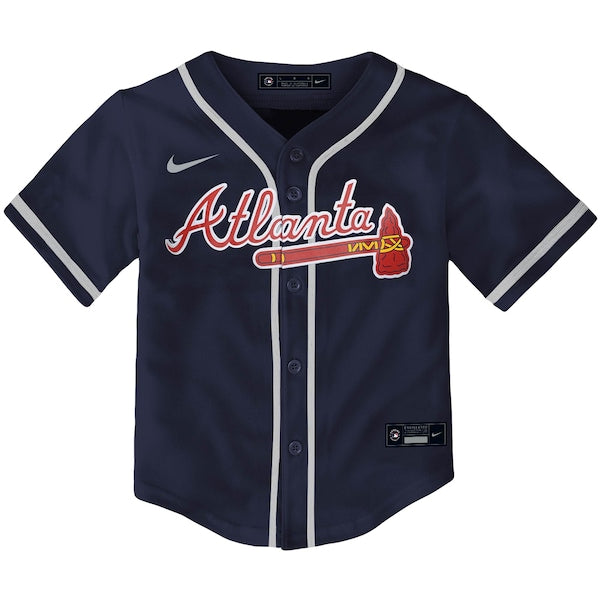 Ronald Acu?a Jr. Atlanta Braves Nike Toddler Alternate Replica Player Jersey - Navy - Image 2