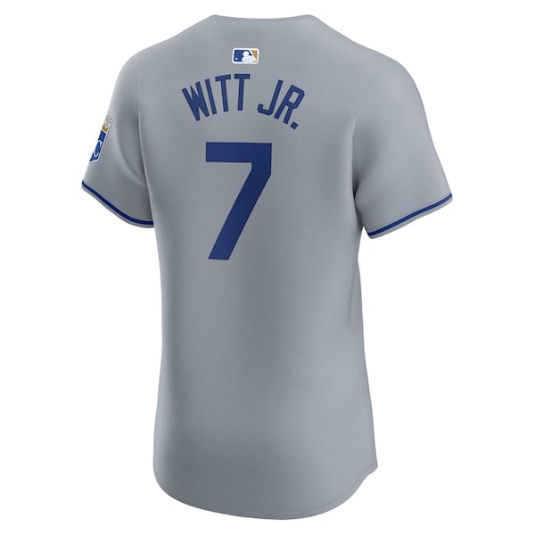Bobby Witt Jr. Kansas City Royals Nike Road Elite Player Jersey - Gray - Image 4