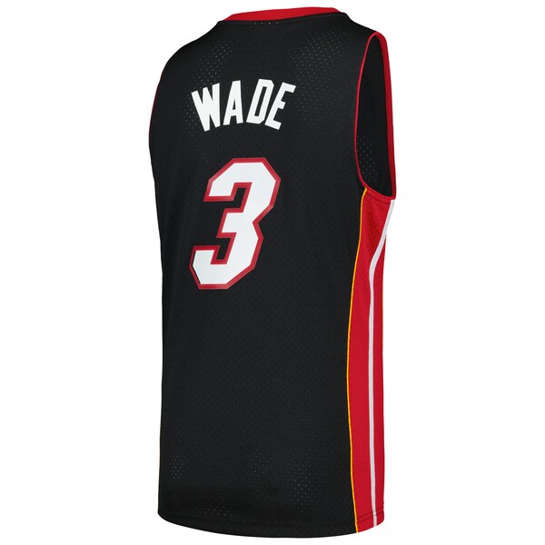 Dwyane Wade Miami Heat 2012/13 Hardwood Classics Swingman Jersey - Black - Image 3