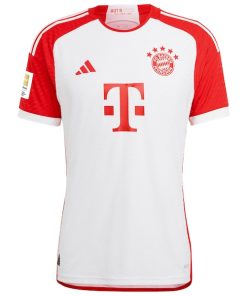 Alternative view of Bayern Munich adidas 2023/24 Home Authentic Custom Jersey - White