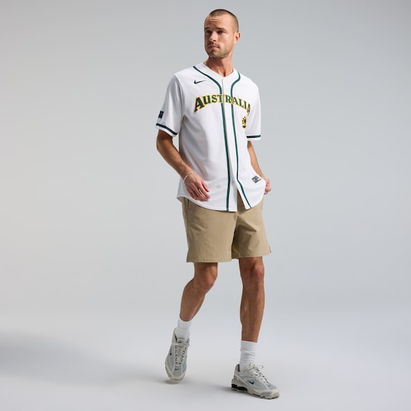 Australia Baseball Nike 2026 World Baseball Classic Home Stadium Jersey - White - Image 2