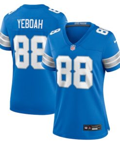 Kenny Yeboah Detroit Lions Nike Women's Team Game Jersey -  Blue