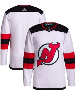New Jersey Devils adidas Away Primegreen Authentic Jersey?¨C White