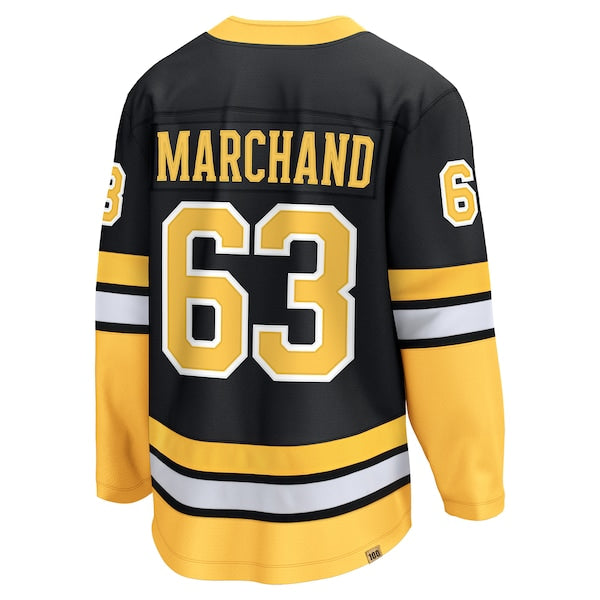 Brad Marchand Boston Bruins 100th Anniversary Premier Breakaway Player Jersey - Black - Image 5