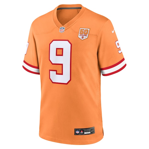 Emeka Egbuka Tampa Bay Buccaneers Nike 50th Season Game Jersey - Creamsicle/White/Red - Image 4