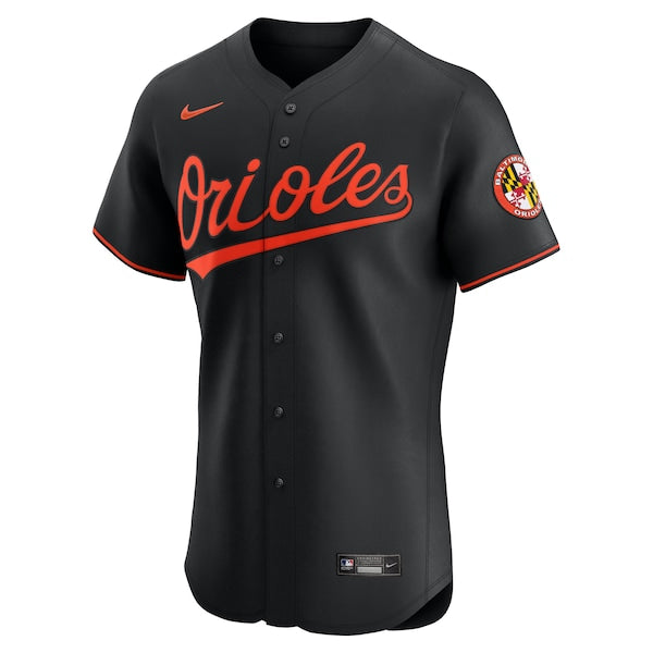 Baltimore Orioles Nike Alternate Elite Jersey - Black/White/Orange - Image 3