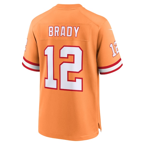 Tom Brady Tampa Bay Buccaneers Nike Throwback Game Jersey - Orange - Image 3