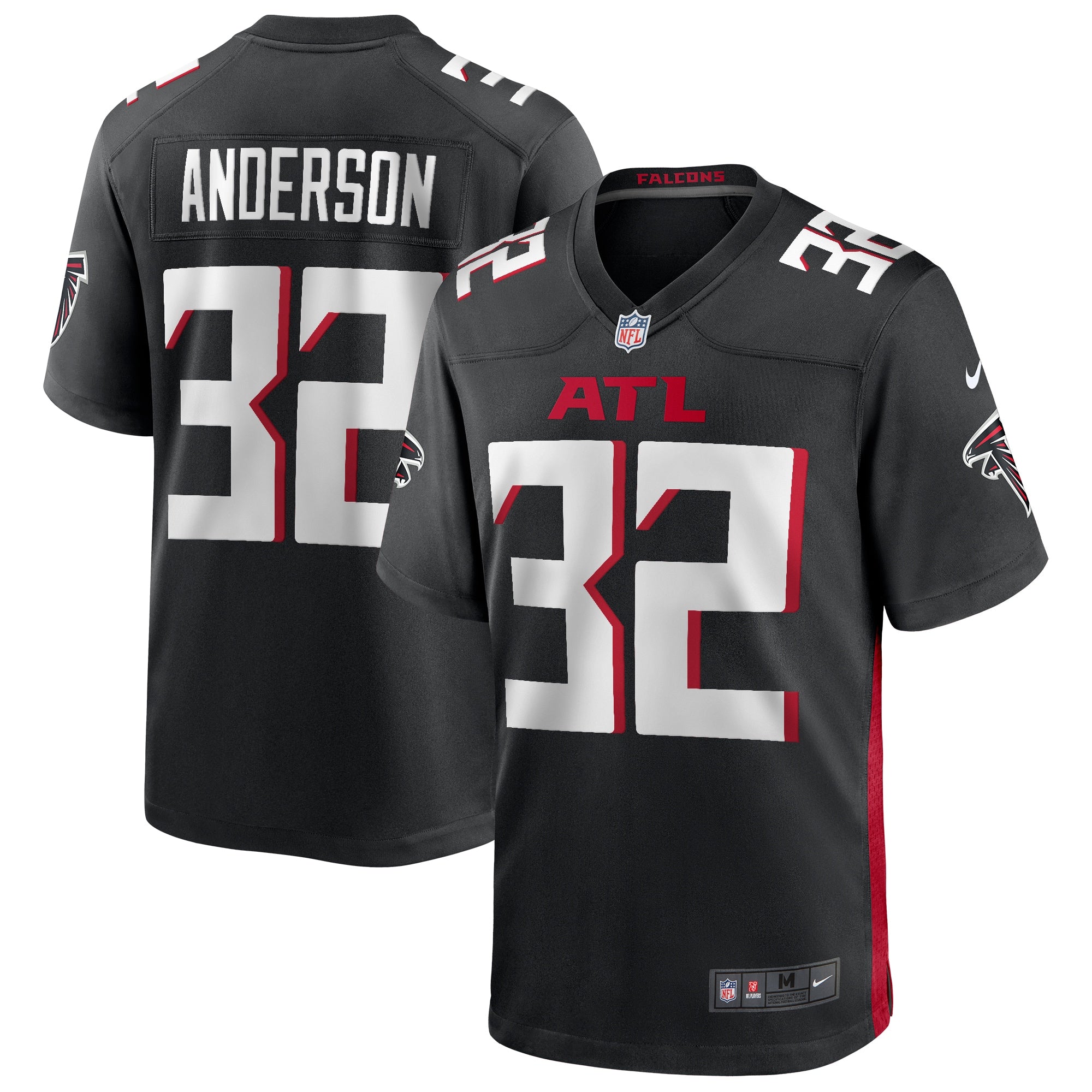 Jamal Anderson Atlanta Falcons Nike Retired Player Alternate Game Jersey - Red/Black - Image 5