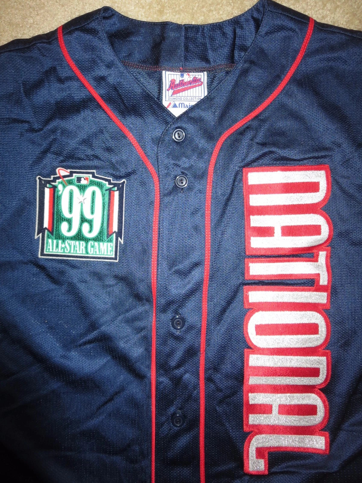 Mark McGwire St. Louis Cardinals 1999 All-Star Classic Limited Jersey - Blue - Image 3