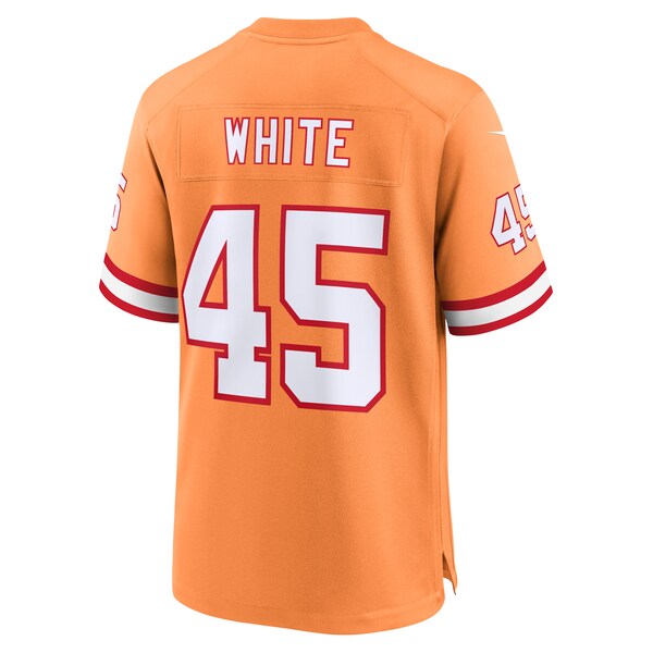 Devin White Tampa Bay Buccaneers Nike Throwback Game Jersey - Orange - Image 3