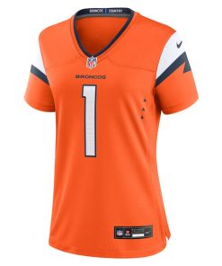 Alternative view of Denver Broncos Nike Women's #1 Mom Game Jersey - Orange
