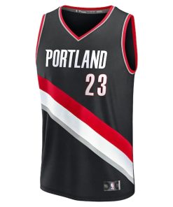 Alternative view of Donovan Clingan Portland Trail Blazers  Youth 2024 NBA Draft Fast Break Player Jersey - Icon Edition - Black