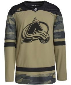 Alternative view of Colorado Avalanche adidas Military Appreciation Team Authentic Custom Practice Jersey - Camo