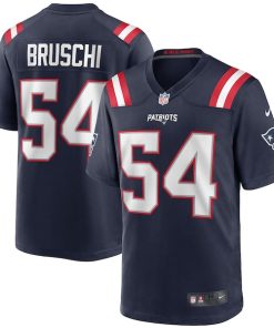 Alternative view of Tedy Bruschi New England Patriots Nike Game Retired Player Jersey - Navy/Red