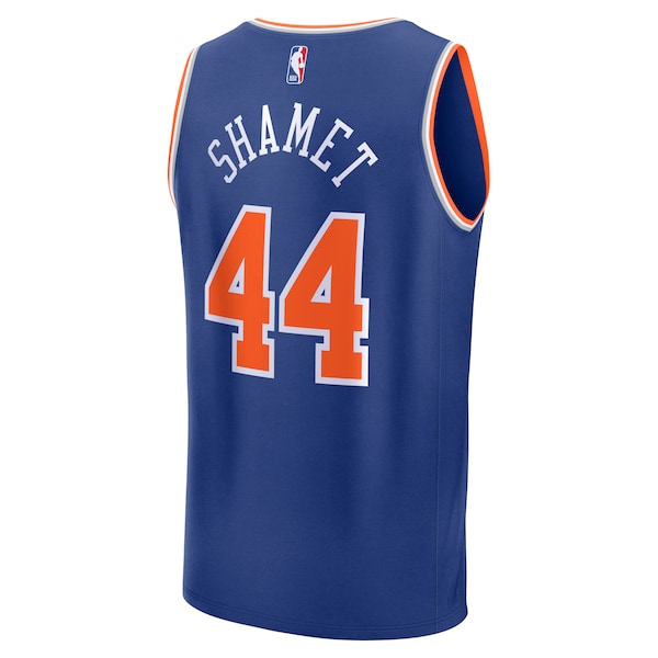 Landry Shamet New York Knicks Fast Break Replica Player Jersey - Icon Edition - Blue - Image 3