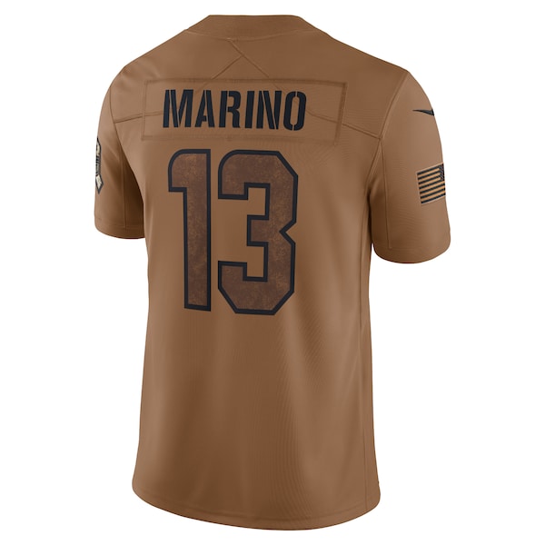 Dan Marino Miami Dolphins Nike 2023 Salute To Service Retired Player Limited Jersey - Brown - Image 3